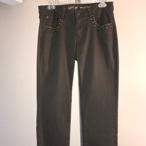 APT 9 Straight Leg Cropped Jeans SIZE 4